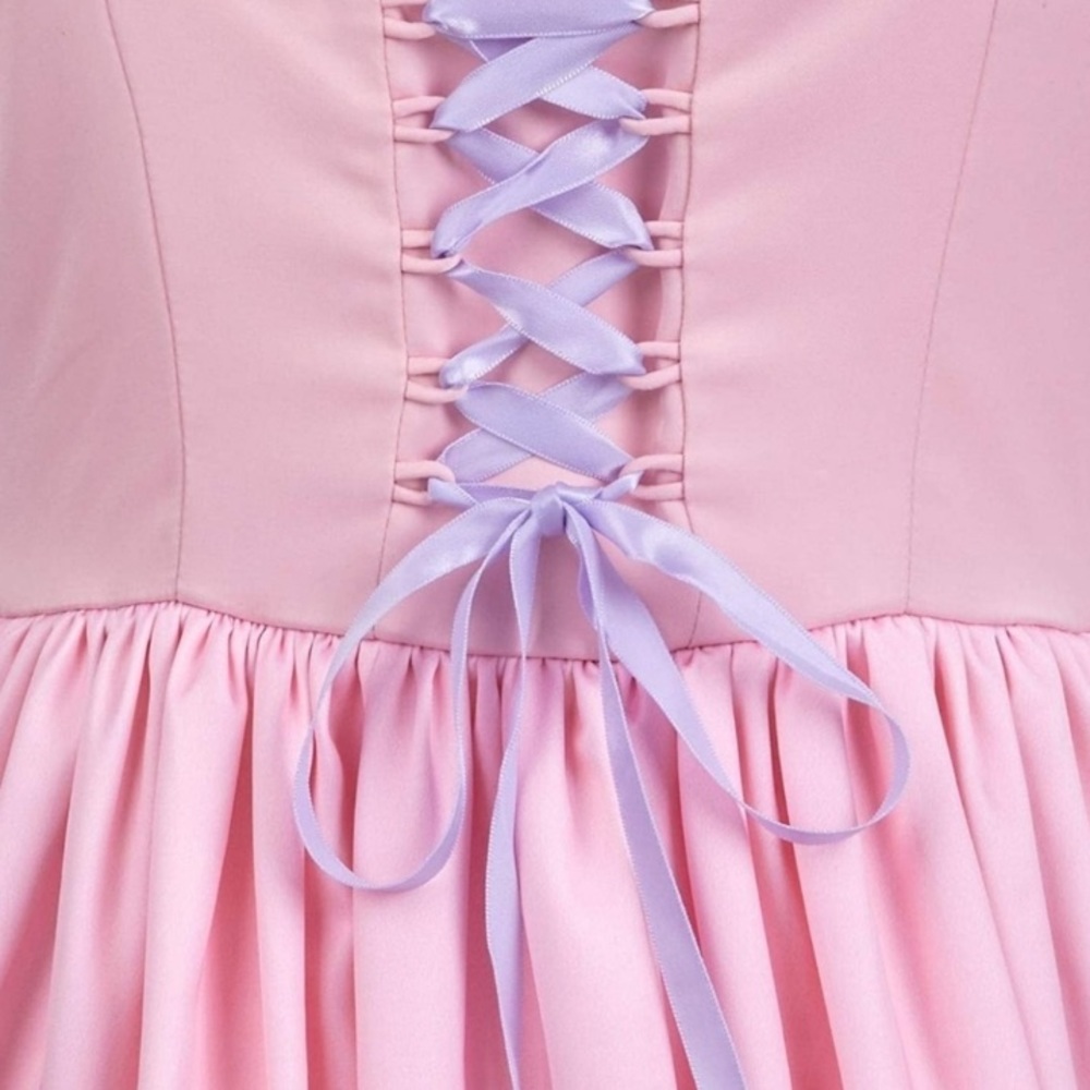 Disney Pink and Lavender Castle-Print Midi Dress - Picture 3 of 4